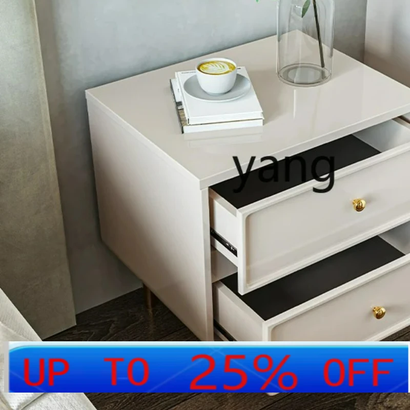 

LH Minimalist Bedside Table Simple Modern Light Luxury High-End Designer Bedroom Storage Side Cabinet