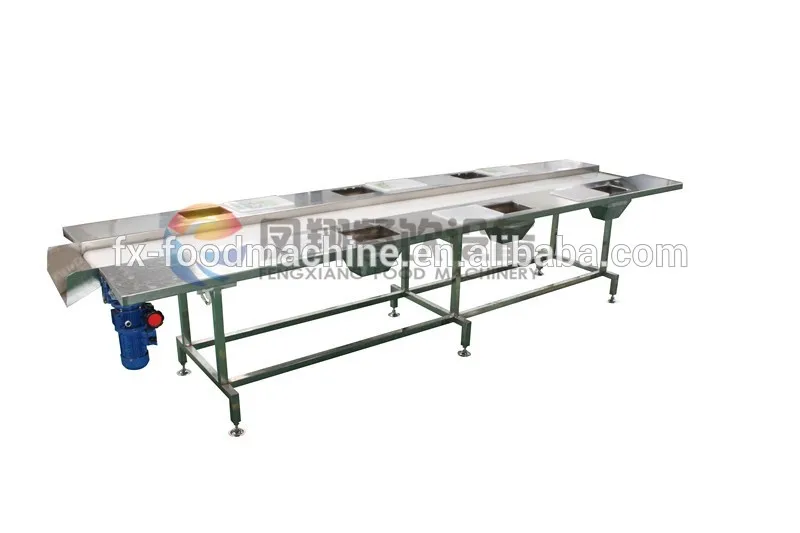 fruit and vegetable high-efficiency six station selection conveyor