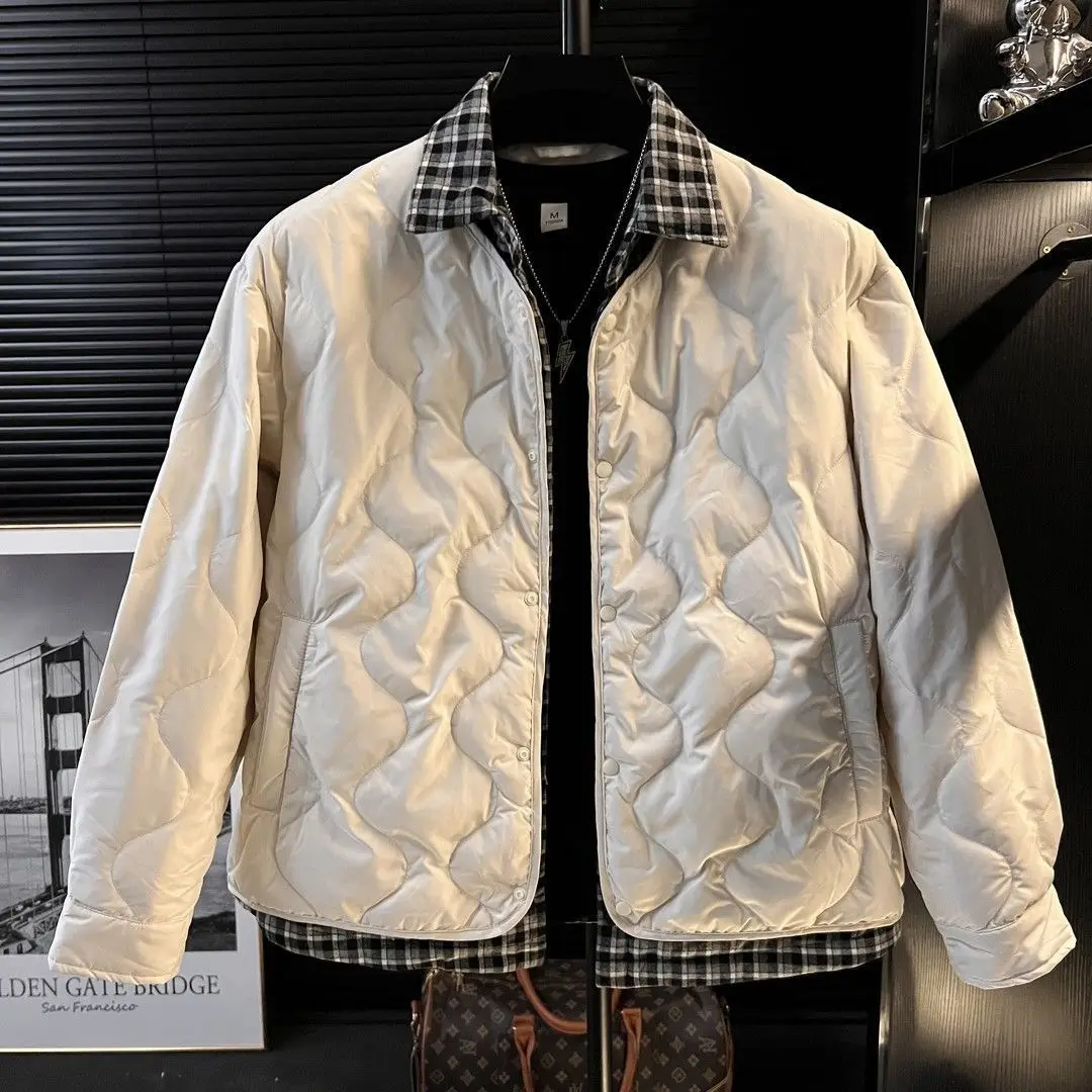 

Легкое теплое хлопковое мужское свободное повседневное пальто с откидным воротником Winter Faion, модное брендовое пальто с биркой Fisk Youth Long Sve с откидным воротником