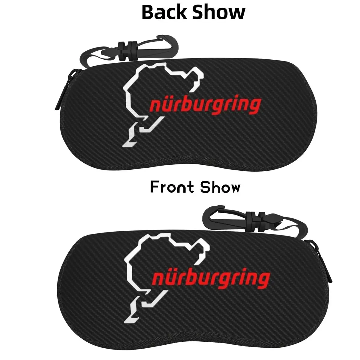 

Nurburgring углеродное волокно, белый, красный чехол для очков, защитная коробка для солнцезащитных очков, женская и мужская мягкая сумка для очков