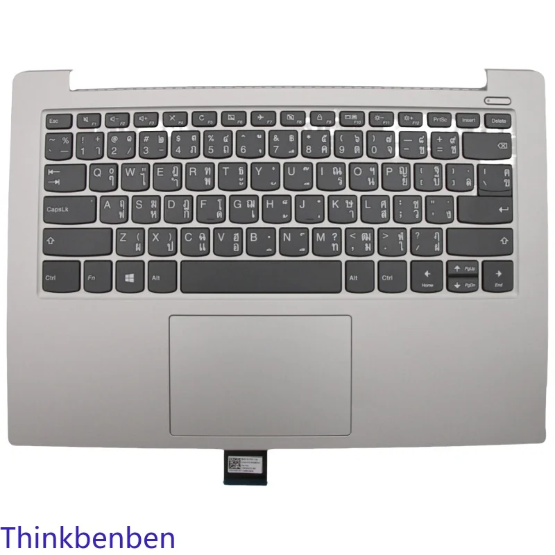 th-タイプラチナグレーキーボードアッパーケースパームレストシェルカバー-lenovo-ideapad-s340-14-14iml-14iwl-14api-14iil-5cb0s18407用
