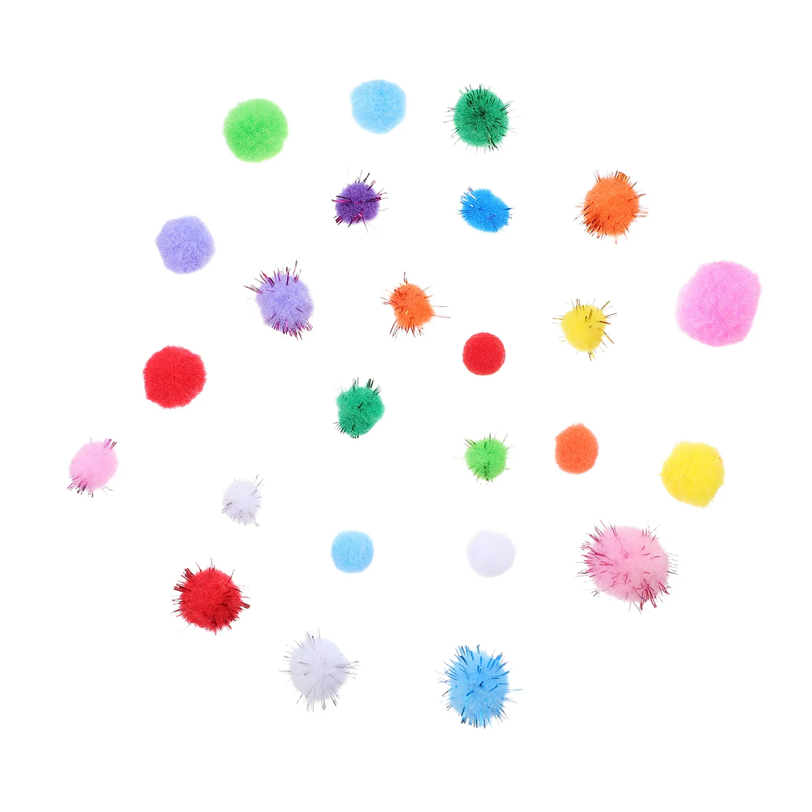 400 قطعة بوم بومس ملونة للحرف اليدوية متعدد الألوان كرات حرفية زينة بوم بوم صغيرة لتقوم بها بنفسك حفلة المدرسة عطلة إكليل صنع