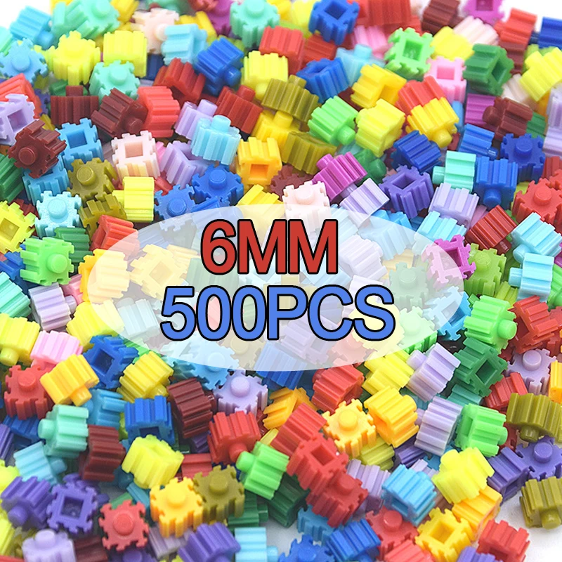 

500pcs 6x6mm Diamond Building Blocks Pixel Art Picture Painting DIY 3D Small Particle For Children's Birthday Gift