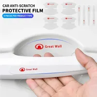 8pcs Car Door Handle Sticker Decoration Protector Film For Great Wall Hover H5 H3 Safe M4 STEED GWM Wingle 5 Deer volex C30 Pao