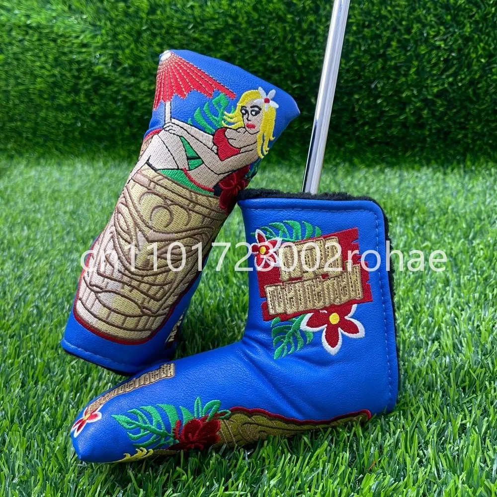 

Blue L-Style Golf Putter Headcover - Mallet Cover for Clubs, Premium Durable Protection