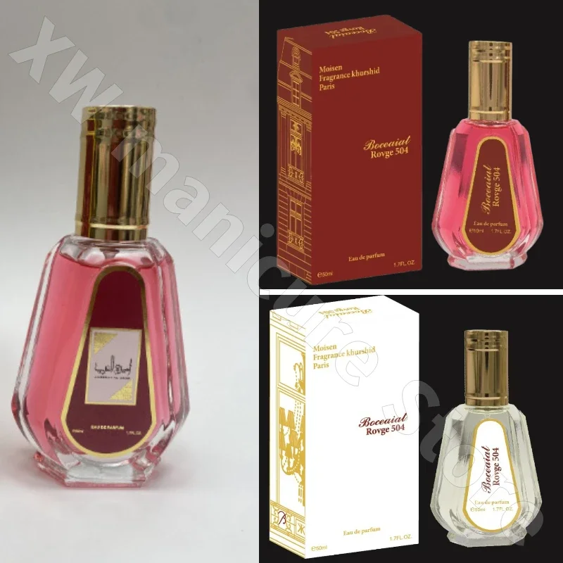 50ml Dubai Árabe Masculino e Feminino Premium Eau De Toilette Floral Colônia Elimina O Odor Corporal Pesado