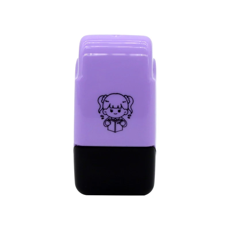 Cartoon Rolling Stamp Self-Ink Non-reusable Scrapbooking Stationery Stamp DIY Filling Color Tools Pre-student Kindergarten Toy