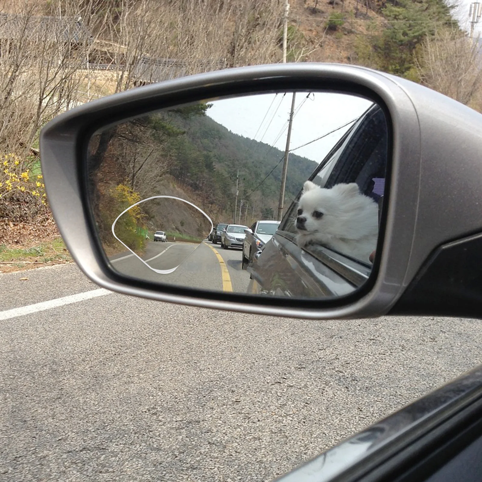 

Car Side Mirror Blindspot Mirror Glass Adjustable for Safer Driving Wide Angle View Automotive Exterior Accessories