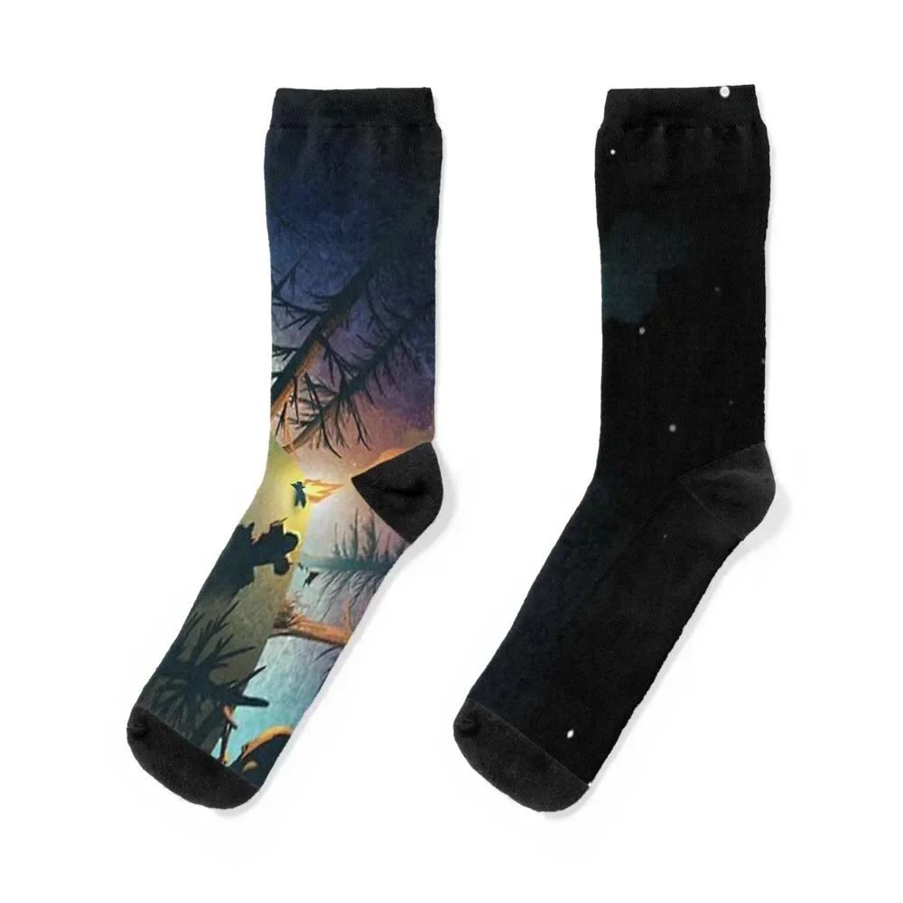

Outer Wilds Socks Lots Antiskid soccer Boy Child Socks Women's