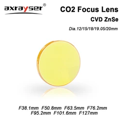 Laser Co2 Lens ZnSe Focus USA CVD Dia12/15/18/20mm FL38.1/50.8/63.5/76.2/101.6mm for Laser Machine Cutting Engraving Parts