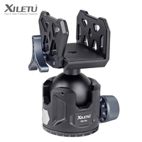 XILETU Aluminum Rifle Saddle Mount with Ball Head Tripod Clamp - Perfect for Target Practice, Hunting & Outdoor Shooting Stands