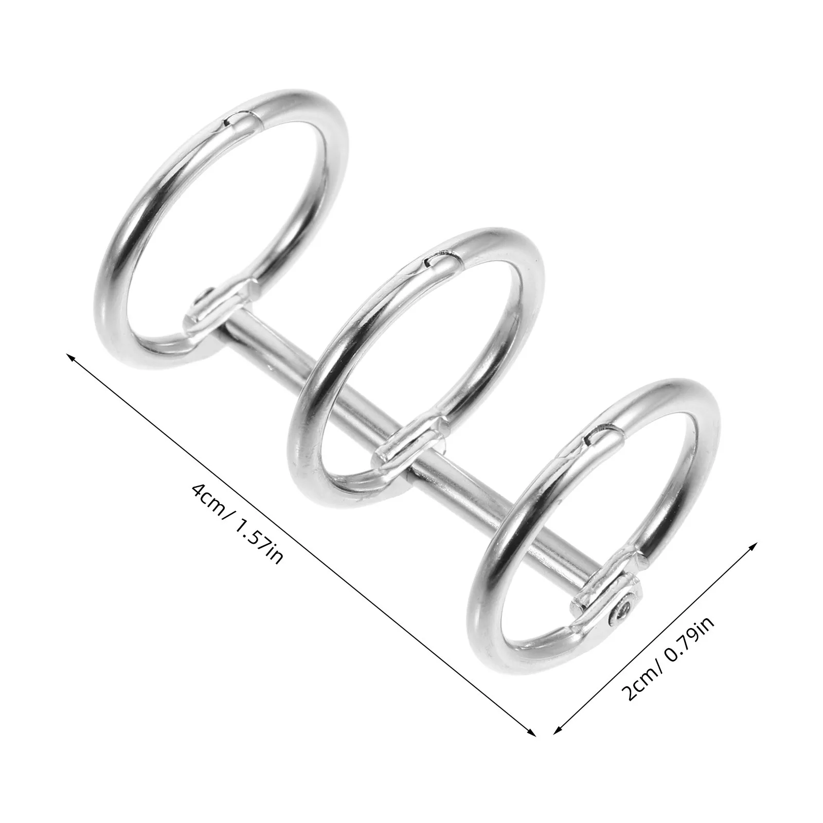 10Pcs Iron Calendar Clasps 3-Ring Openable Loose Leaf Rings for Binder Book Rings DIY Projects Organizer Iron Calendar Clasps
