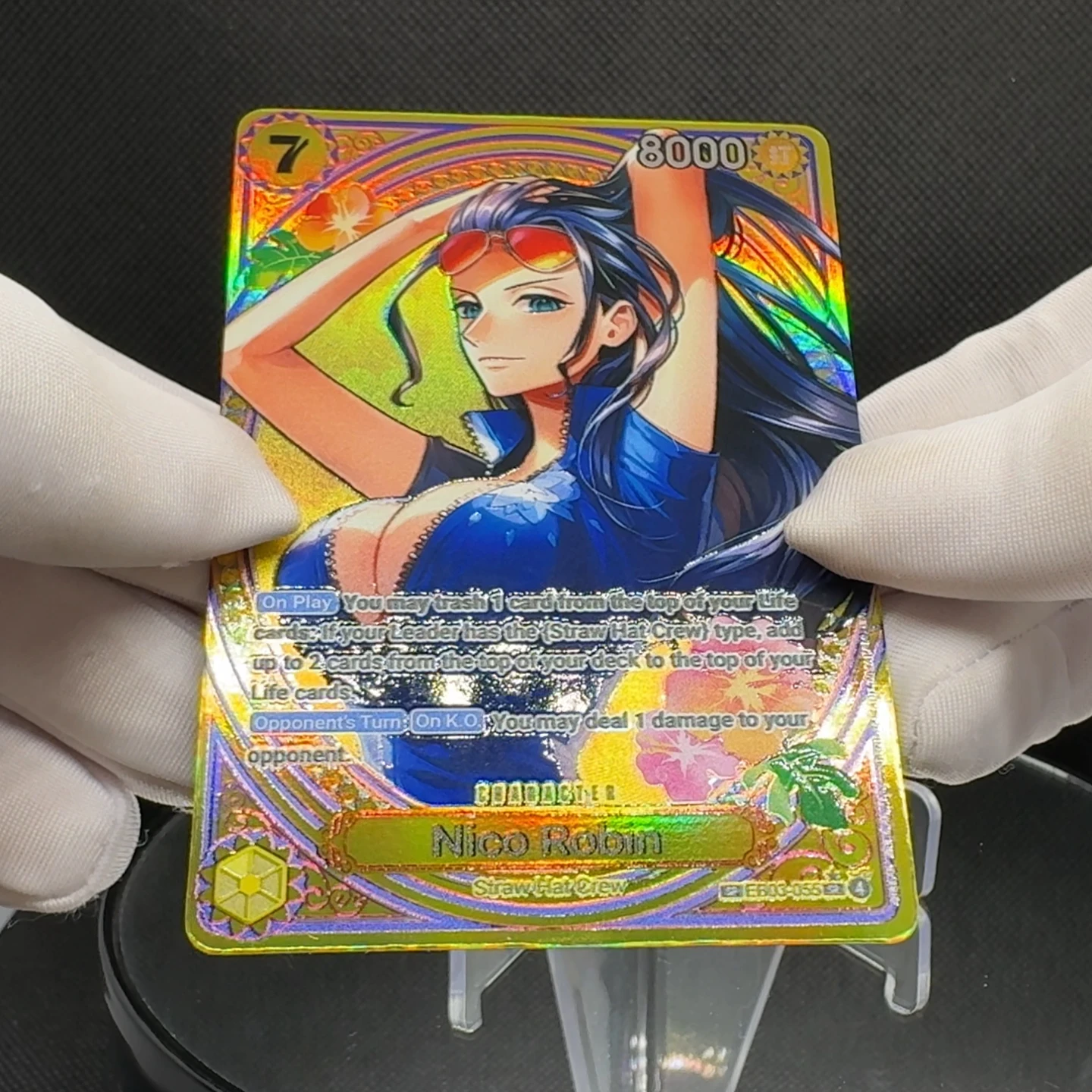 قطعة واحدة TCG OPCG الإنجليزية EB03 SP بطاقة بوا روبن نامي أوتا فيفي ريجو بيرونا كوالا تاشيجي EB03 مجموعة البطلة بطاقة احباط محكم #2