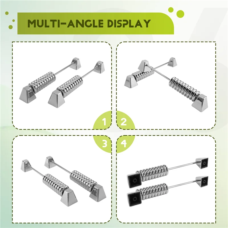 B93B-Upgrade 2 pezzi contatore di calcio da tavolo in metallo 10 numeri contatore di punteggio indicatore per tavolini da biliardino standard