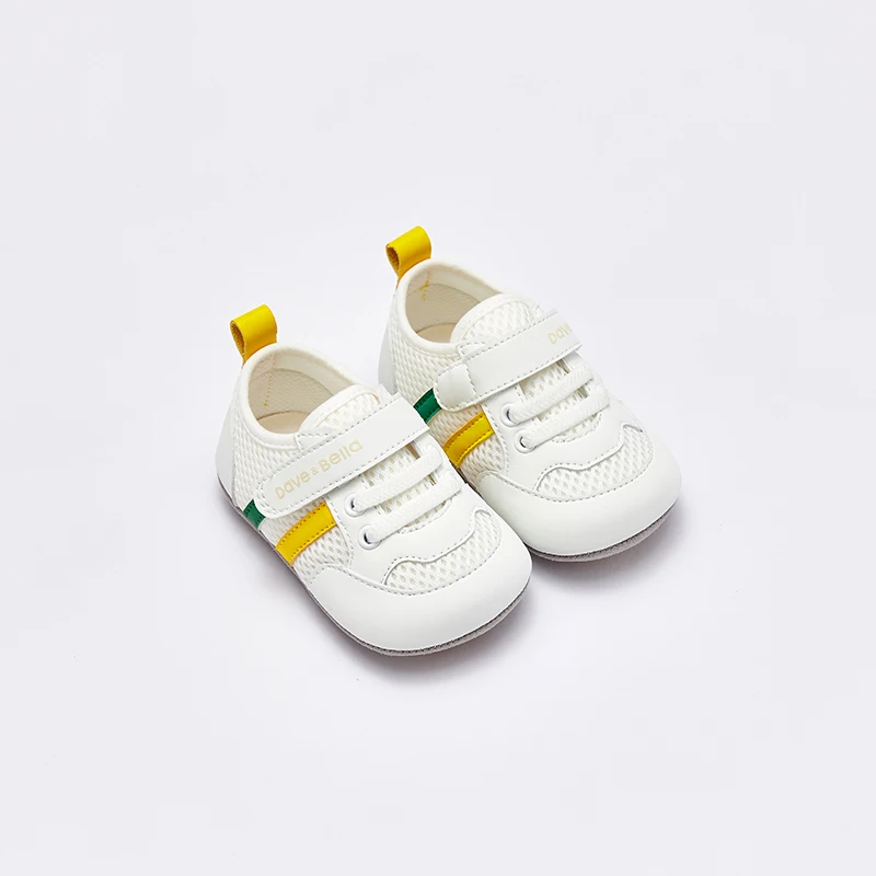 Dave Bella Spring 0-1 Years Old Baby Shoes Baby Boys Baby Girls White Casual Shoes Baby Softsole Toddler Shoes DB1240216