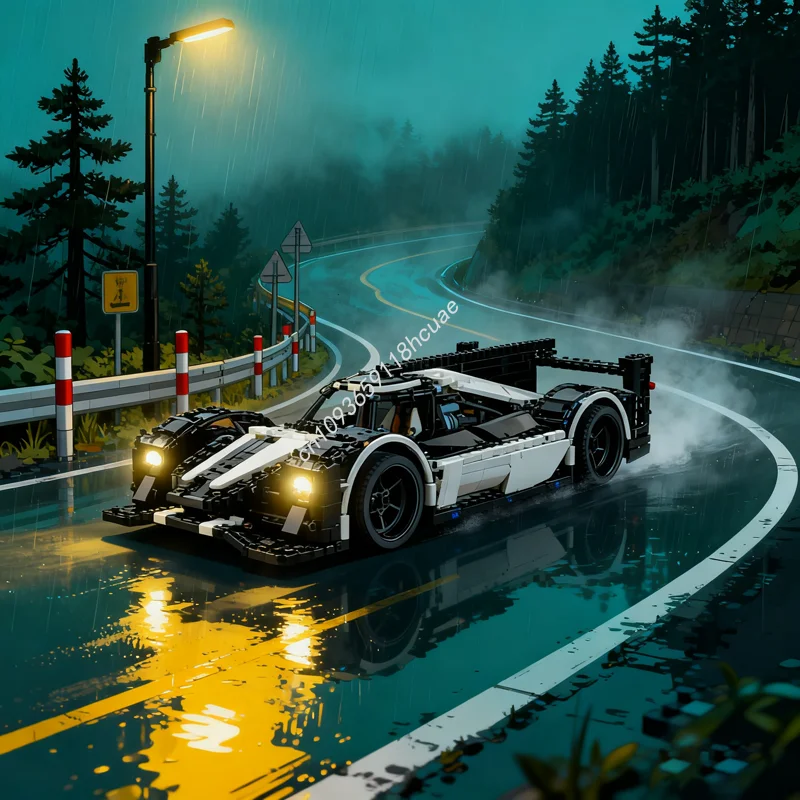 

1904pcs MOC Porscheed Hybrid Technical Model Building Blocks Christmas Gift Architecture DIY Creative Idea Education Toys Kids