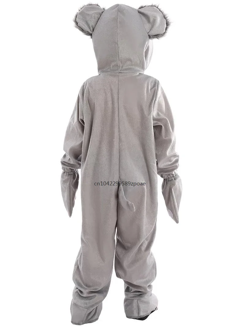 Koala Animal Cosplay Costume pour enfants, combinaison grise, fête de carnaval, mignon, Halloween, offre spéciale, 2024