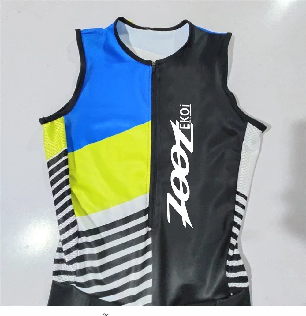 Zootekoi Triathlon Suit para homens, Jersey de bicicleta, Splash Clothes, Speed Knitted Sets, Bodysuit