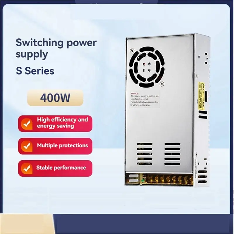GROCE-2X 400W 80V 5A Single-Output Switching Mode Power Supply S-400-80 Regulated DC Power Supply
