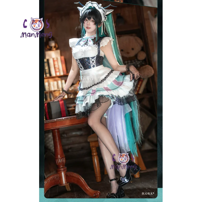 

Nero Little Mermaid Cosplay Costume Game N I K K E Girl Sweet Lolita Headwear Socks Props Christmas Party Maid Uniform Dress