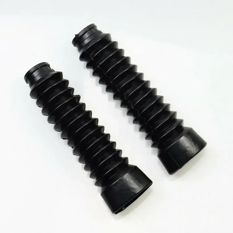 Front Fork Boots Rubber Black Dust Cover for Off-road Dirt Bike Suzuki GN125 GN Cruiser