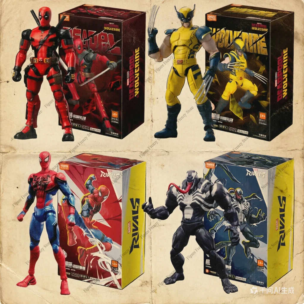 

Специальное предложение: Фигурки Blokees Deadpool 3 и Wolverine, версия из фильма, серия Deadpool и друзья, коллекционные фигурки, подарок для взрослых.