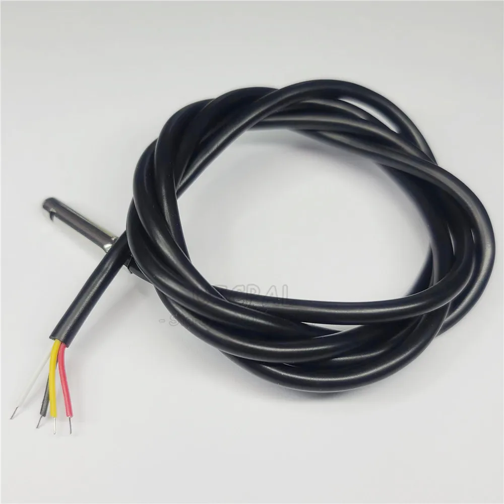 100 cm Feuchtigkeitssensor-Sondenkabel, wasserdicht, Kopf aus Edelstahl 304, SHT20, SHT30, SHT40, digitaler Temperatursensor, I2C, 3,0 mm – Detail 4