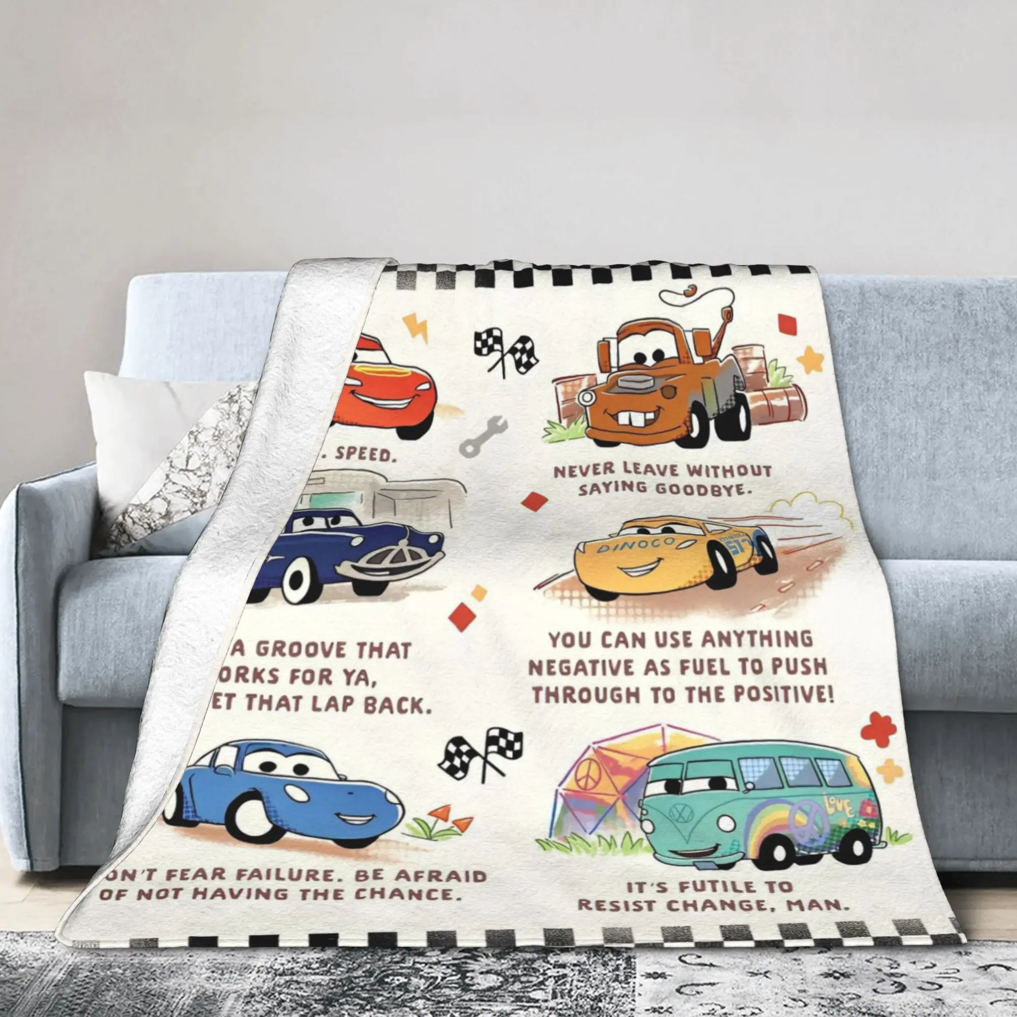 

Одеяла Life Is A Highway Lightning McQueen, шерстяные новинки, мягкие одеяла для покрытия стула, дивана, весна/осень