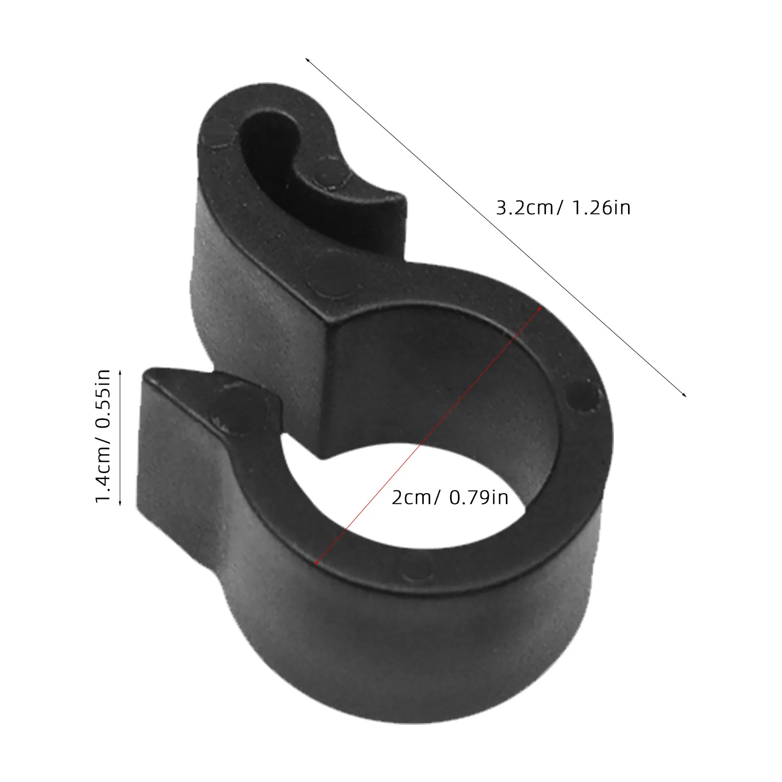 80Pcs Water Pipe Fixing Clips Plastic Tube Holder Clamp with Nail for Outdoor Garden Greenhouse Irrigation System Stable Mount