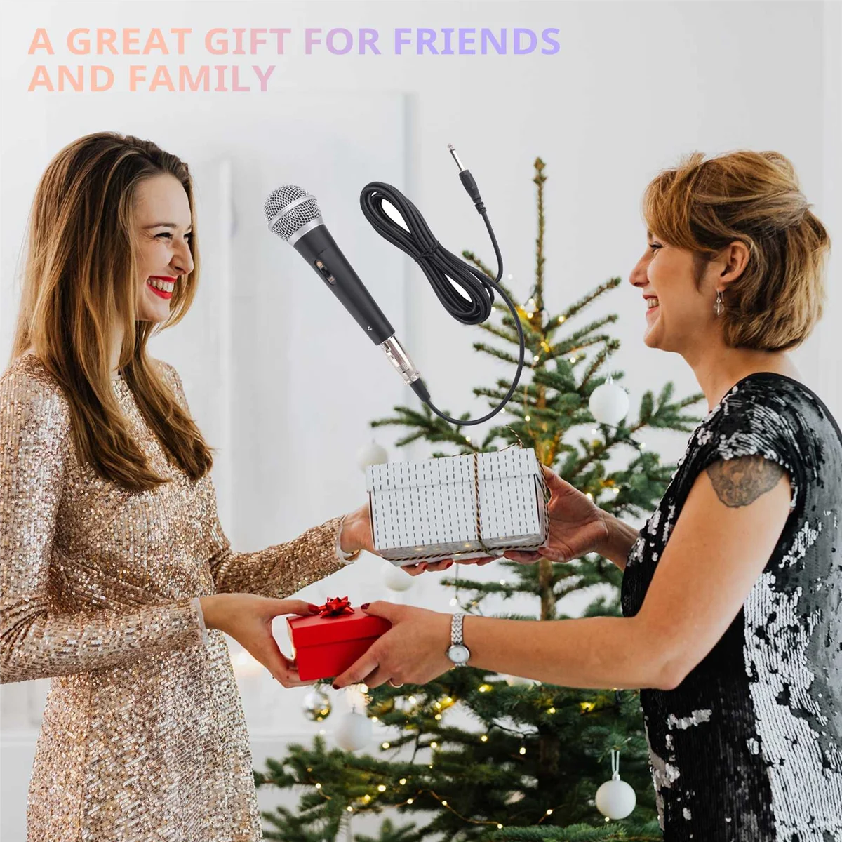 Handheld Professional Wired Dynamic Microphone Clear Voice Mic for Karaoke Vocal Music Performance