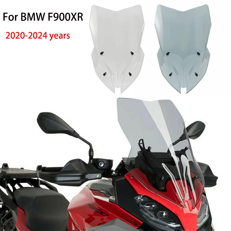 

Motorcycle Modification With Raised And Widened Windshield Air Deflector Accessories For BMW F900XR 2020-2024 years