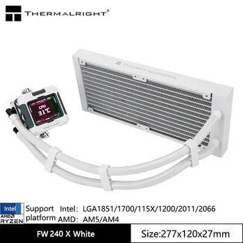 Thermalright FW 240 X No fan version，All -in -one water -cold radiator 2.4 -inch LCD display customized screen,Support LGA1700