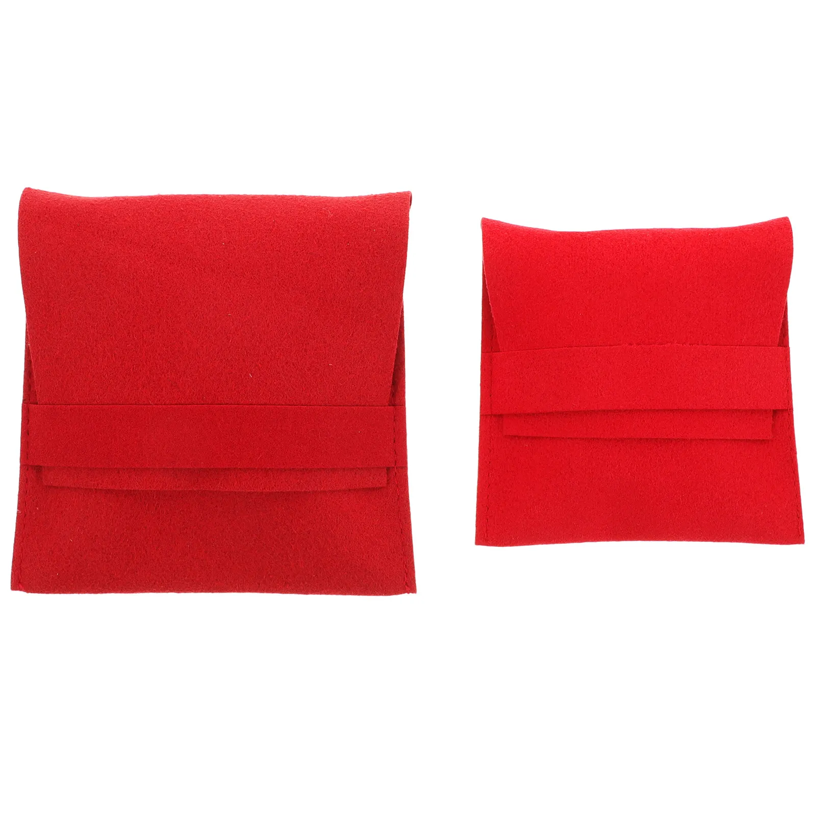 

2Pcs Small Jewelry Pouch Travel Organizer with Supple Lining for Necklaces Rings Bracelets Handbag Luggage Storage Jewelry