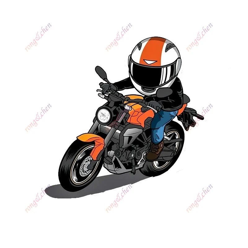 

Funny Car Sticker Motorcycle and Rider for Car Motorcycle Racing Helmet Laptop Trunk Body Car Window Surfboard PVC Vinyl Decals