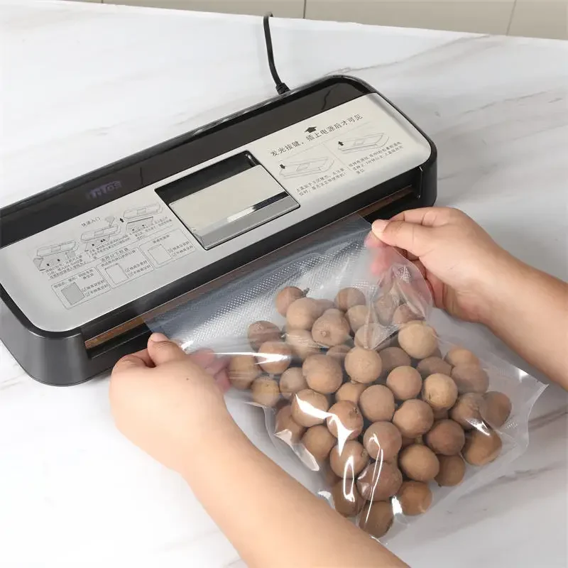 Vacuum sealer, automatic vacuum air sealing for food preservation and sous-vide