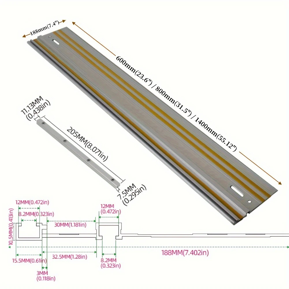 Functional New High Quality Clamps Connector Smooth Track Versatile Aluminum Circular Efficient Extruded Guide Rail Precision