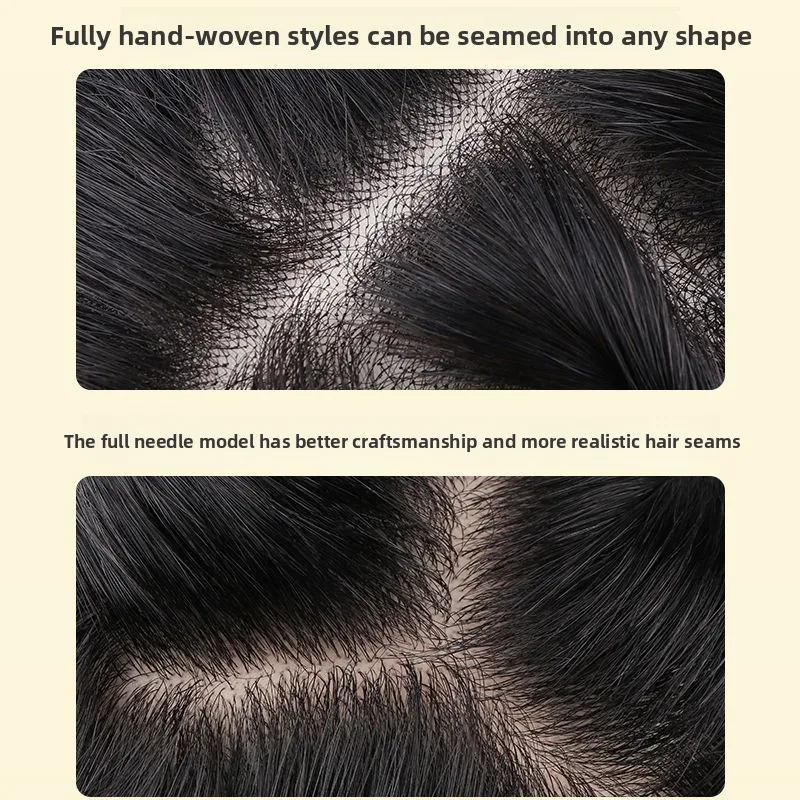 วิกผมเด็กผู้ชายแบบถักมือ ทำจากผมแท้ 100% คุณภาพดีเยี่ยม รุ่นยอดนิยม น้ำหนักเบา