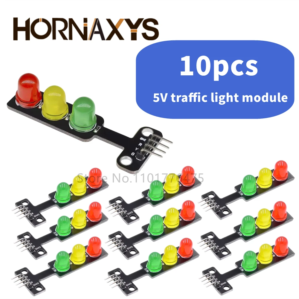 10PCS/ LED traffic lights light-emitting module / digital signal output Traffic light module / electronic building blocks