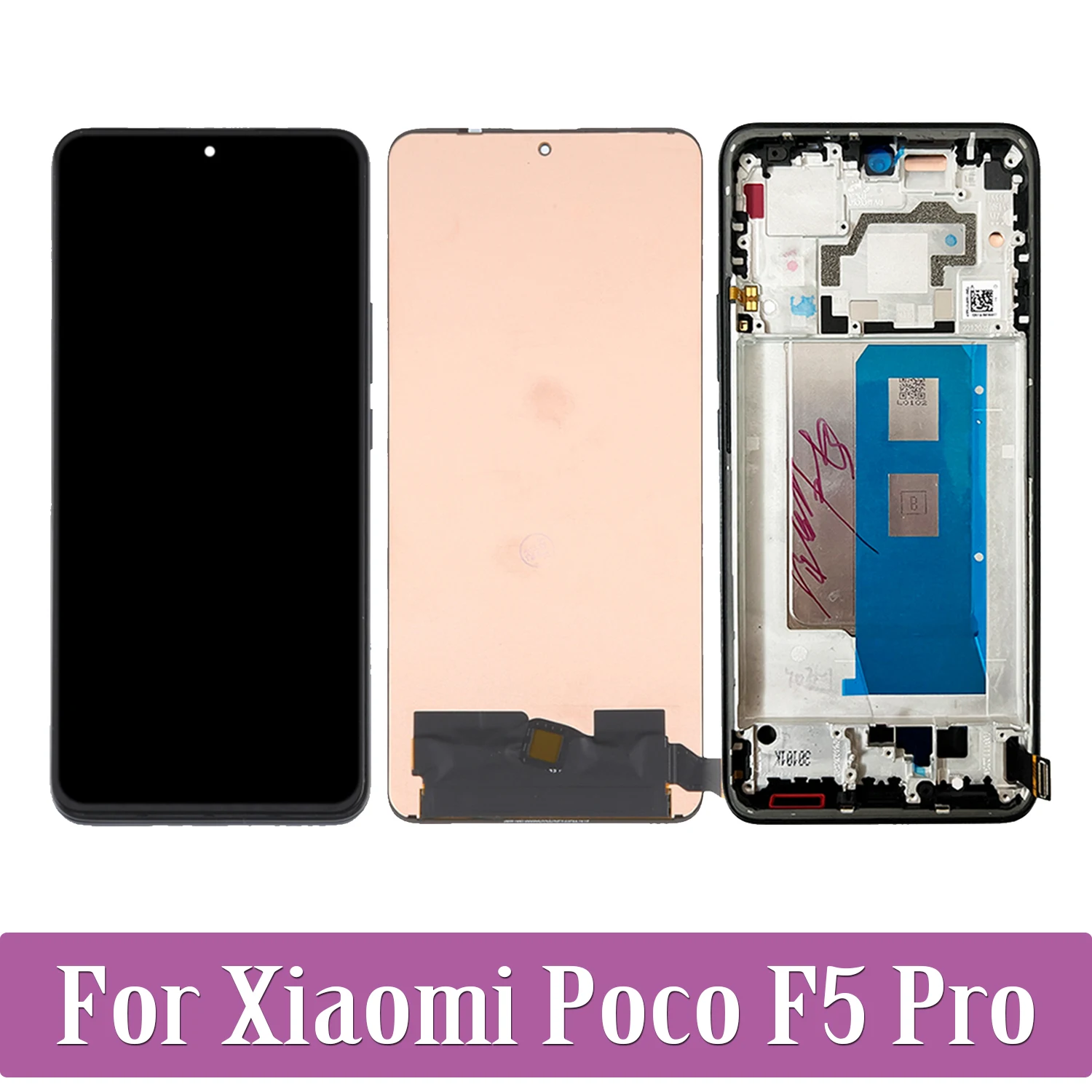 AMOLED For Xiaomi Poco F5 Pro 23013PC75G LCD Display Touch Screen Replacement Digitizer Assembly