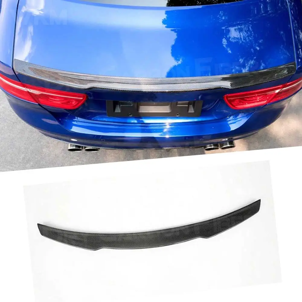 

Carbon Fiber Rear Lip Spoiler for Jaguar XE Sedan 4-Door 2015-2018 K Style Rear Trunk Trim Wings Car Styling ABS Gloss Black