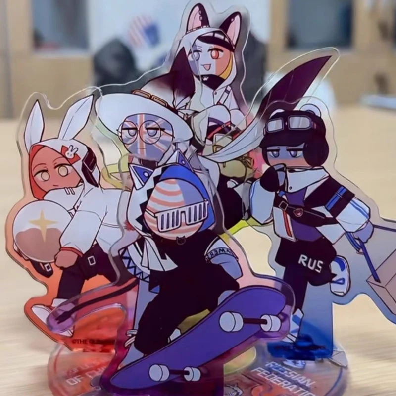 Personality Subculture Countryhumans CH Cosplay Figure Stand Kawaii Acrylic Standing Plate Ornament Accessories Decoration Props