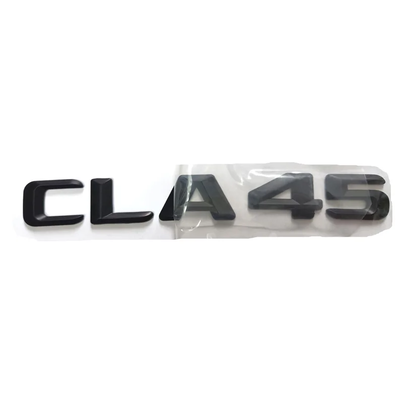 

3D Matt Black Trunk Letters Emblems Badges Sticker for CLA45