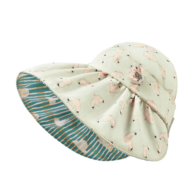 

Wide Brim Baby Sun Hat UV Protection Toddler Beach Hat Summer Visor Cap for Girls 6 Months–5 Years