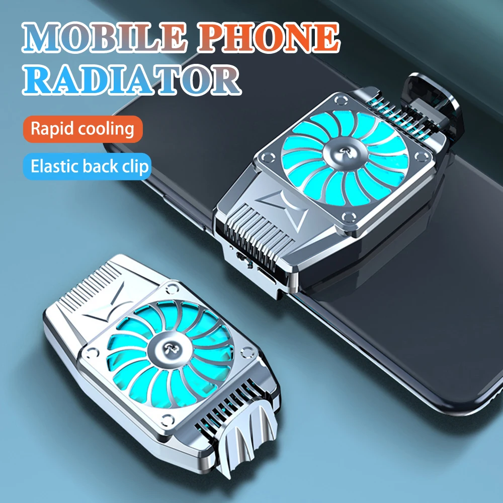 Universal Mini Mobile Phone Cooling Fan Radiator Turbo Hurricane Game Cooler Cell Phone Cool Heat Sink For IPhone/For Xiaomi