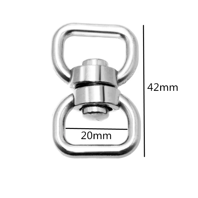 10/20pcs/pack Silver Metal Swivel Hook Clasp Key Chains Keyrings Connectors For Lanyards Paracord Handbag Bag Parts