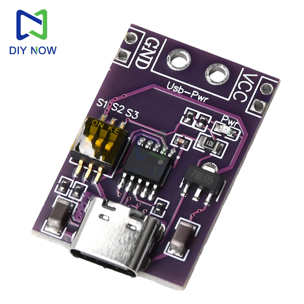 PD/QC/AFC snellaadopname trigger TYPE-C ondersteunt 5V 9V 12V 15V 20V vaste uitgangsspanning