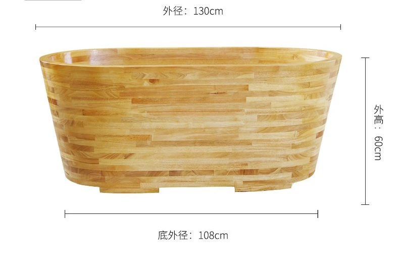 Beauty salon rubber solid wood bathtub wooden bath bucket