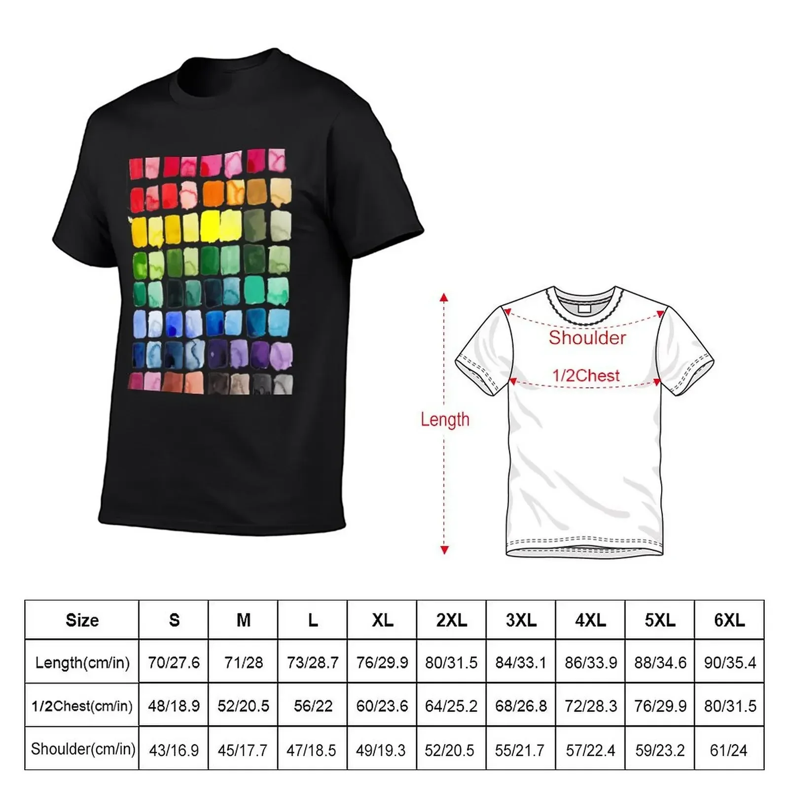 Swatches T-Shirt graphic t shirt vintage korean fashion men t shirts high quality