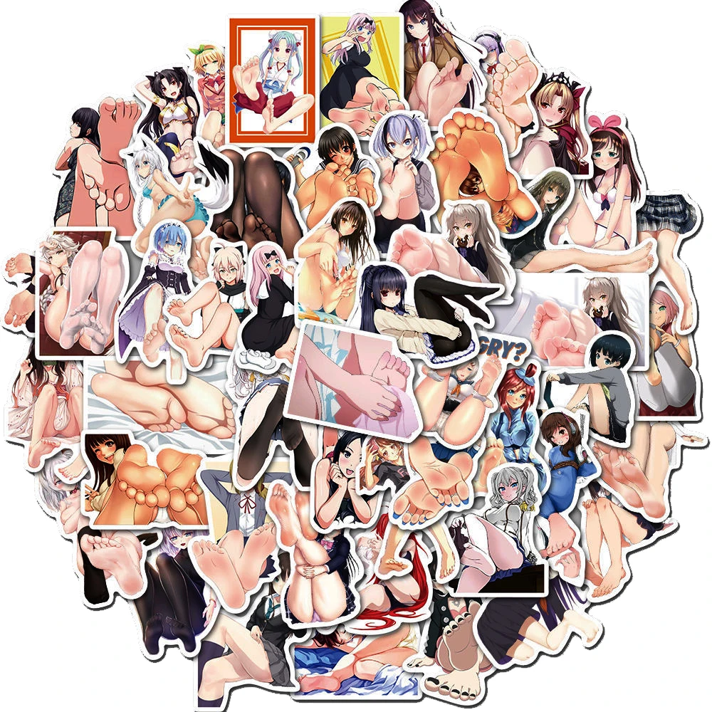 10/30/50pcs Adult Anime Hentai Sexy Girl Waifu Stickers Decals Skateboard Laptop Bike Car Motorcycle Luggage Phone Cool Sticker