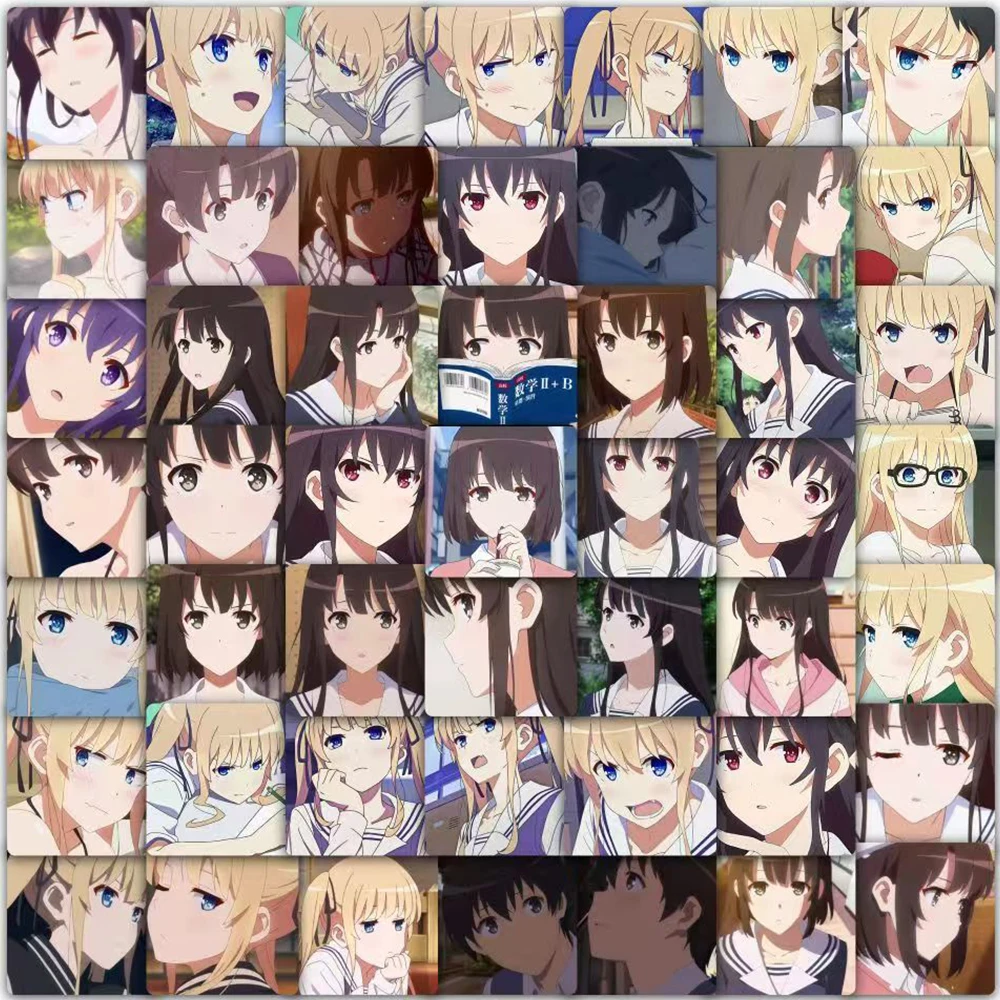 

10/30/60pcs Saekano How to Raise Boring Girlfriend Stickers Aki Tomoya Kato Megumi Anime Sticker Eriri Spencer Sawamura Decals